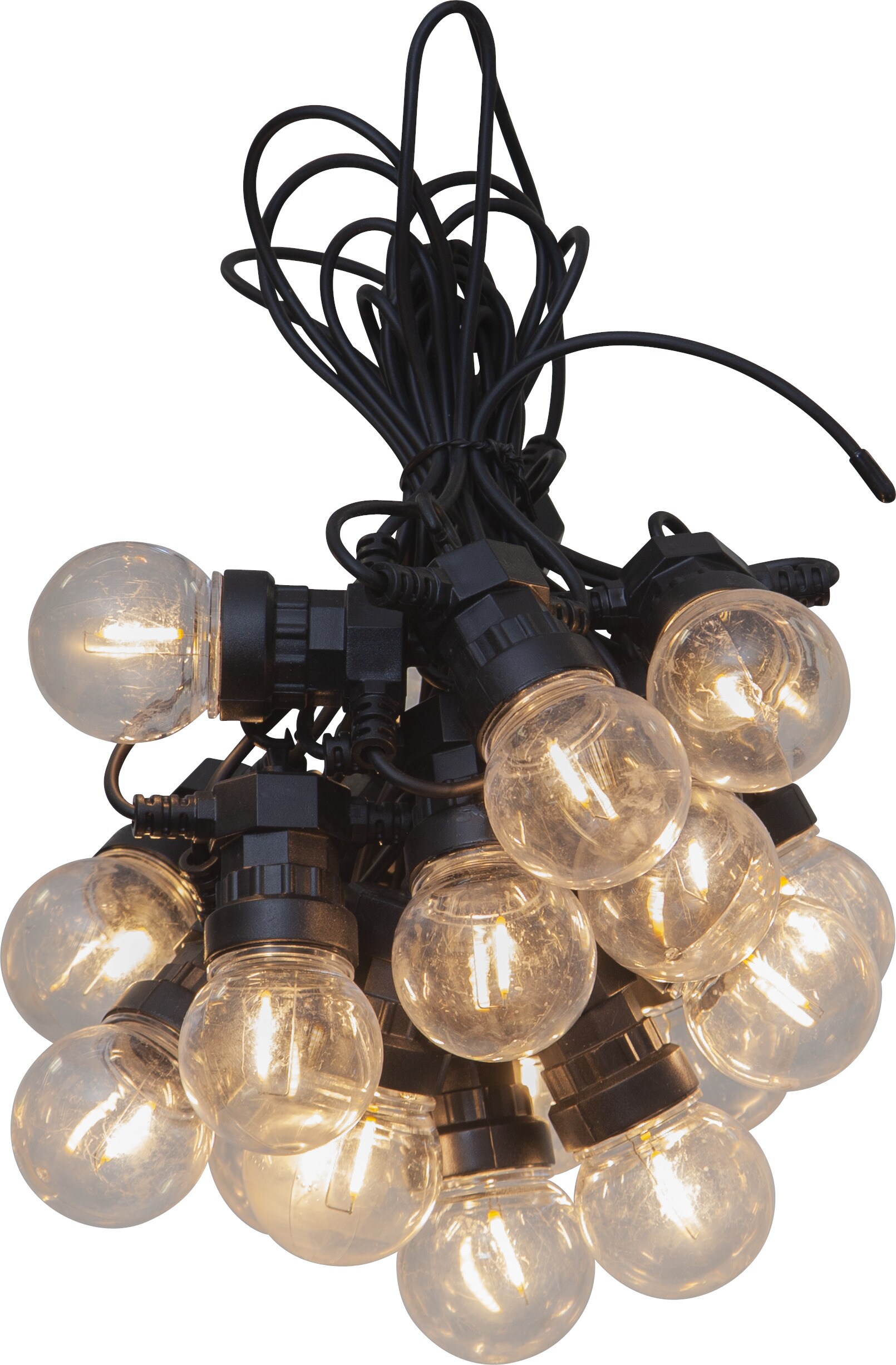 Star Trading LED Lichterkette au&szlig;en Strom | 13,55M | Garten Deko drau&szlig;en | IP44 | Outdoor Lichterkette Innen | Lichterkette Balkon | Lichterkette Outdoor | Lichterkette Gl&uuml;hbirnen au&szlig;en | Lichterkette Kugeln - Bild 1