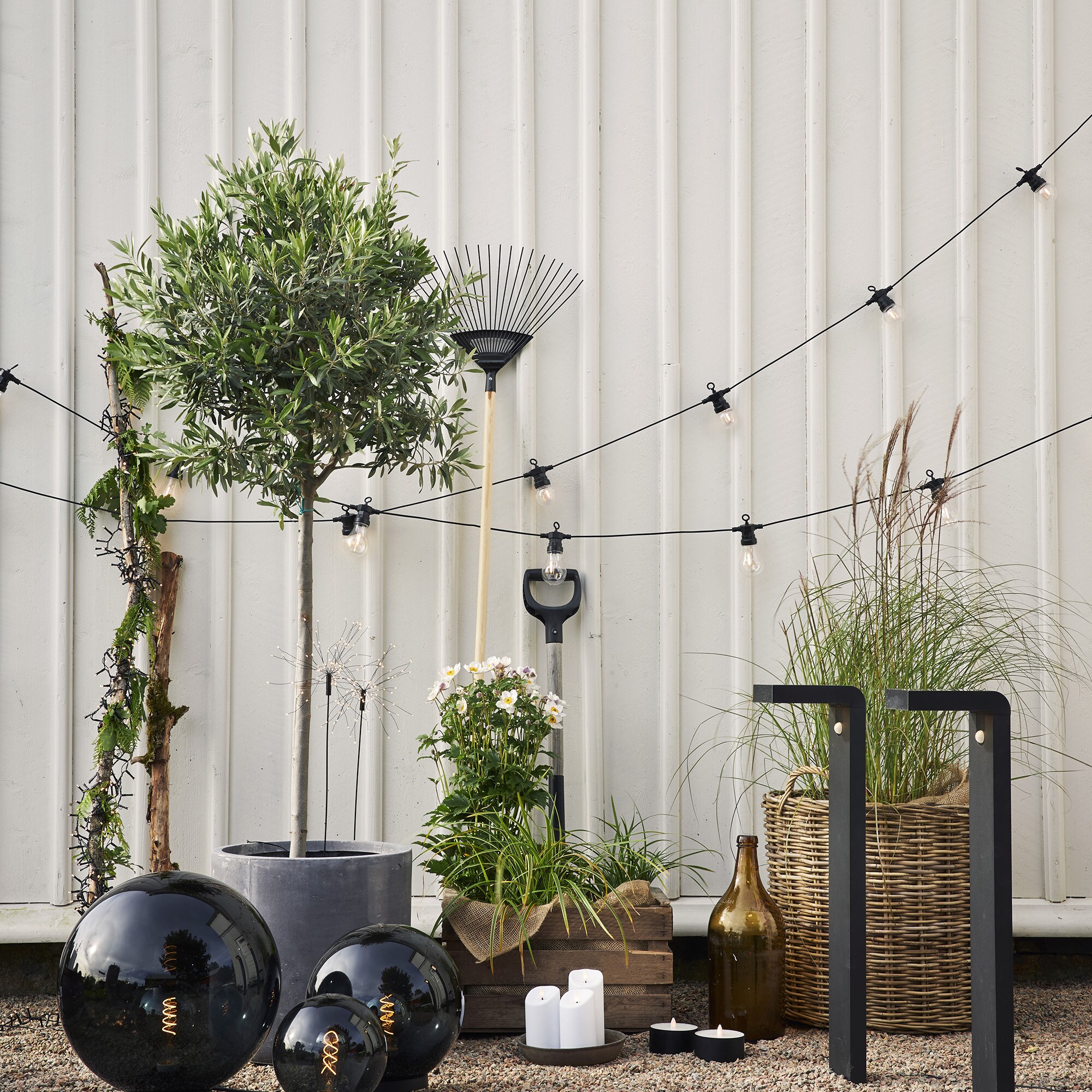 Star Trading LED Lichterkette außen Strom | 13,55M | Garten Deko draußen | IP44 | Outdoor Lichterkette Innen | Lichterkette Balkon