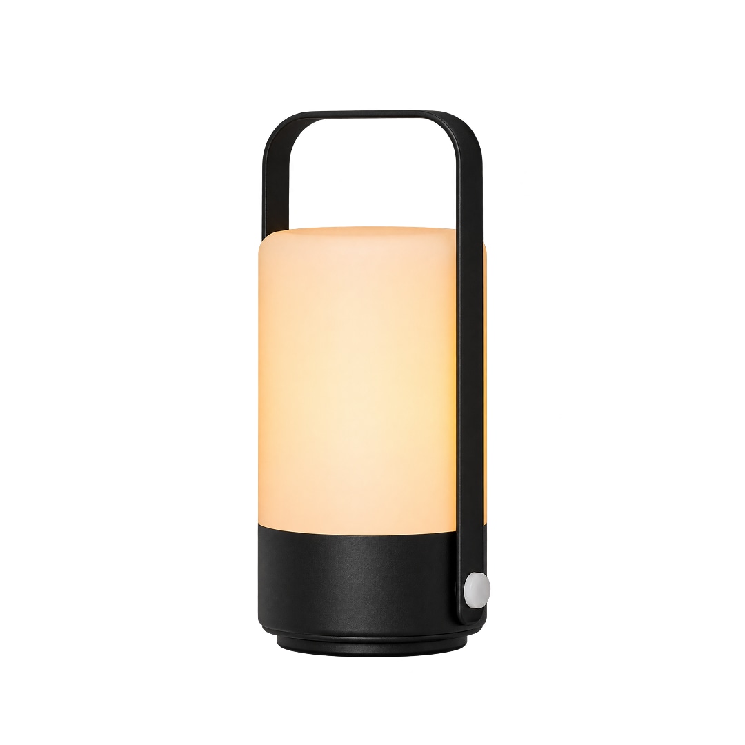 Star Trading LED Laterne Flame Schwarz , Flammeneffekt , 10 x 19 cm - Bild 1