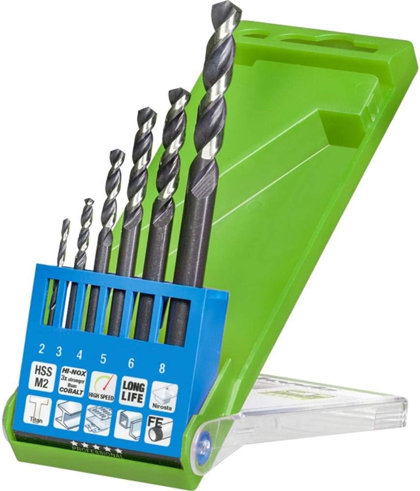 kwb Akku-Top Metallbohrer-Satz HI-NOX, &Oslash; 2 - 8 mm, HSS 'Bohrer-Set, 6-teilig, Spiralbohrer - Bild 1