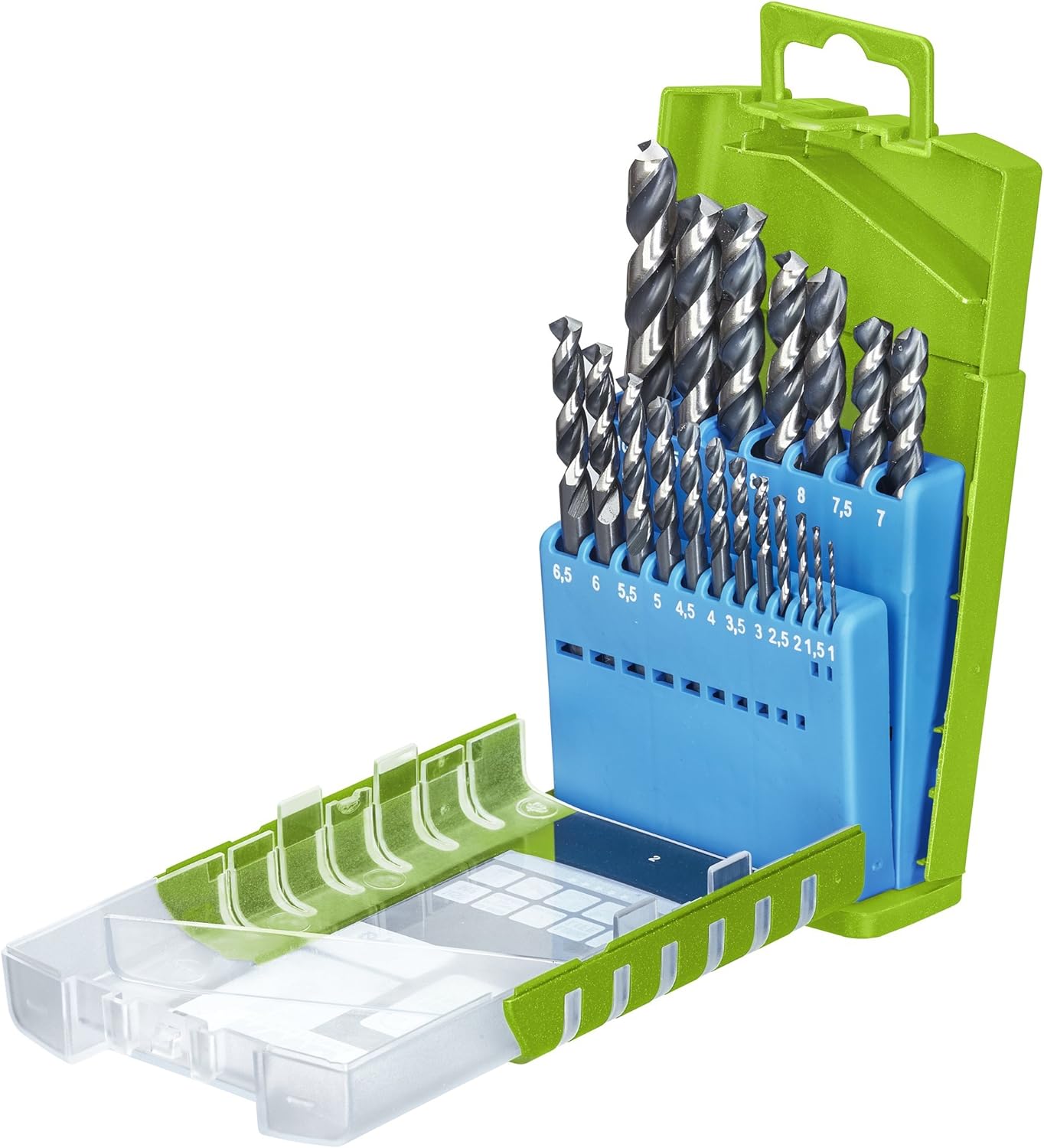 kwb Universeller 19-teiliger Akku-Top Metallbohrer-Satz HI-NOX, HSS - Bohrer-Set, &Oslash; 1 mm - 10 mm in 0,5 mm schritten - Bild 1