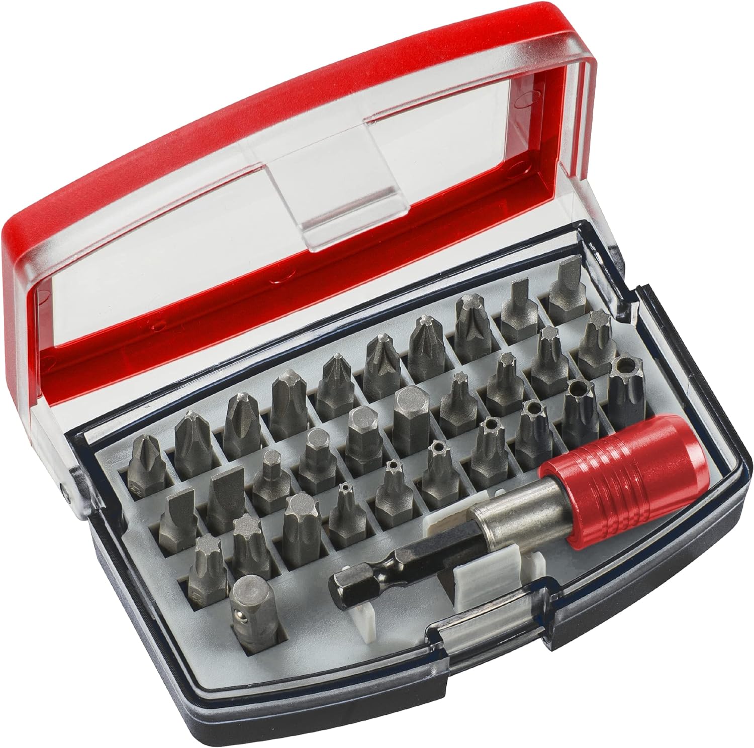 kwb Bit-Set Bitbox mit Bithalter '32-teilig inkl. 44652 Zoll Sechskant-Schaft nach ISO 1173 und C 44626 Form - Bild 1