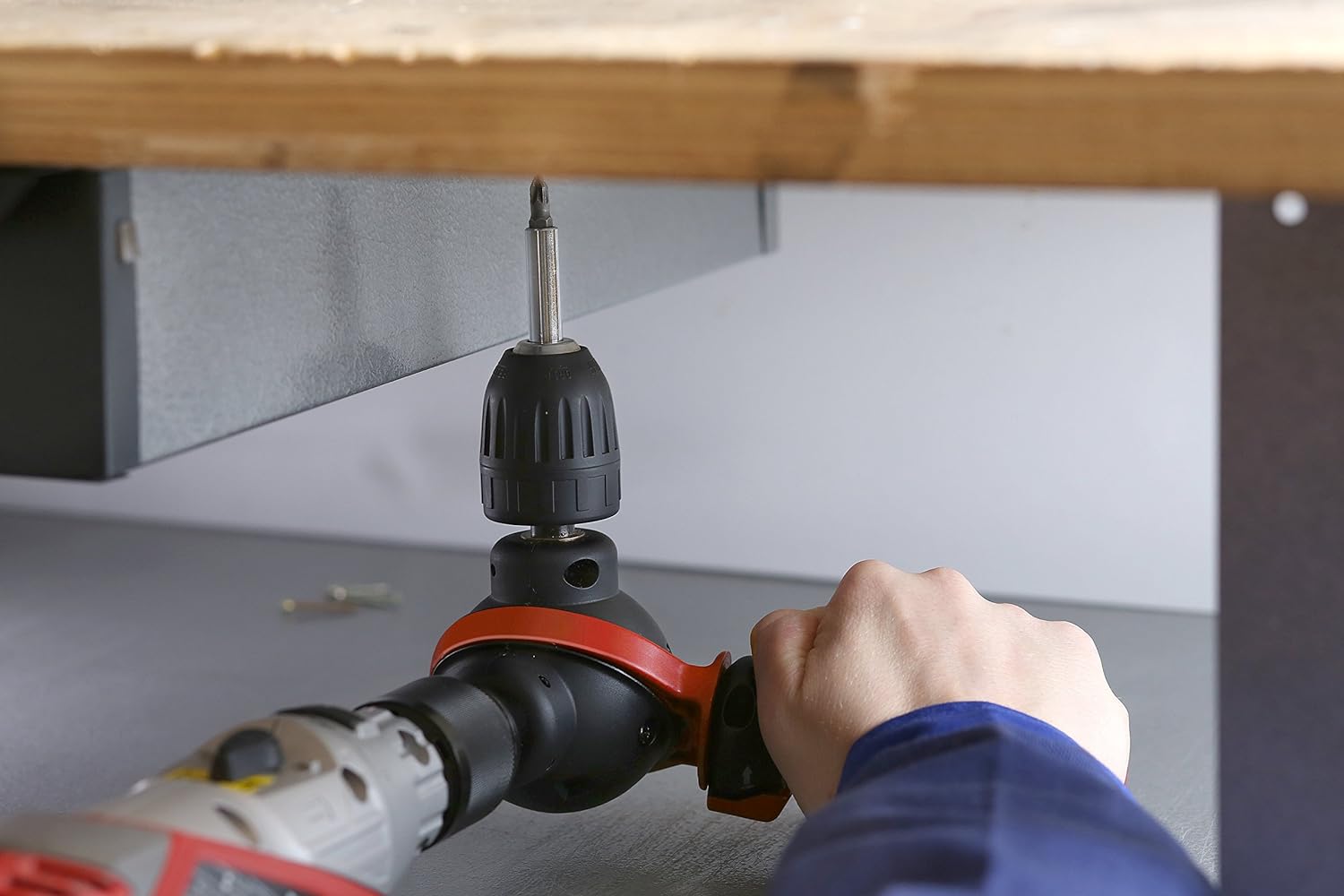 Kwb 90° Winkel-Bit Und Bohrvorsatz – 32 Mm Breit, Kugelgelagert, Für Enge Stellen, Mit Griff