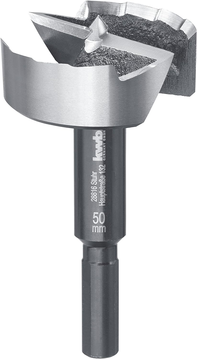 kwb SPEED Forstnerbohrer &oslash; 50 mm aus verg&uuml;tetem Spezialstahl mit pr&auml;zisem Wellenschliff, Zentrierspitze, optimal gesch&auml;rften sowie geh&auml;rteten Schneiden und polierter Oberfl&auml;che - Bild 1