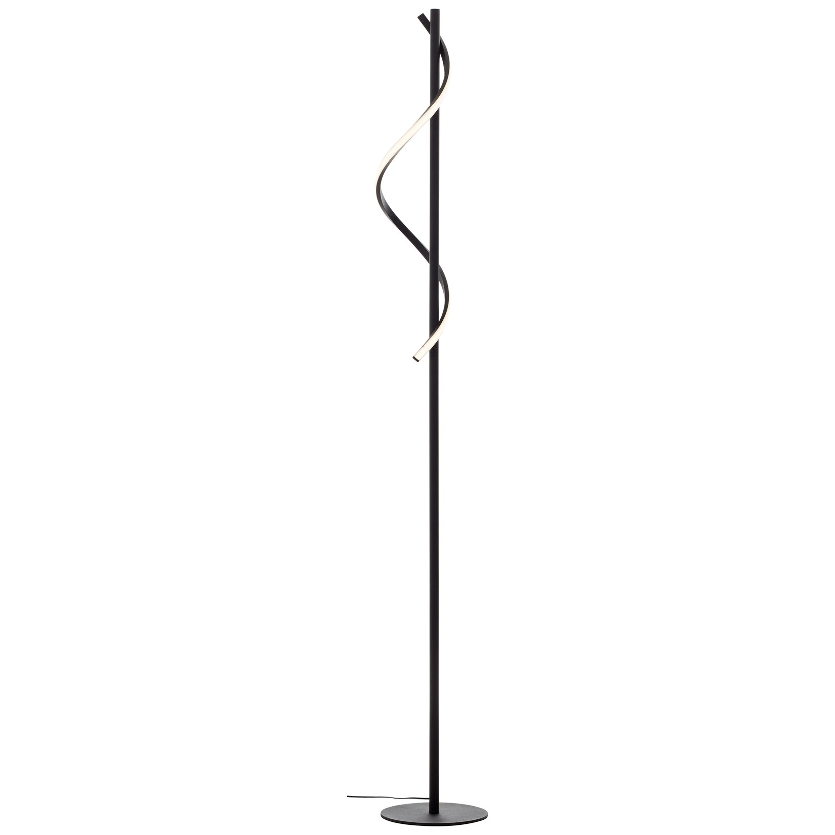 Brilliant Lampe Eunice LED Standleuchte 1 ,5m schwarz matt Metall/Kunststoff schwarz 16 W LED integriert