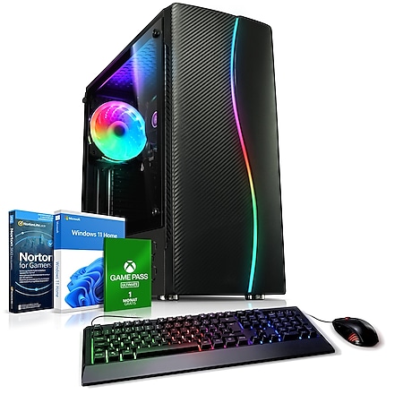 Gaming PC Loki AMD Ryzen 5 4500, 8GB RAM, NVIDIA GTX 1650, 500GB SSD, Windows 11 - Bild 1