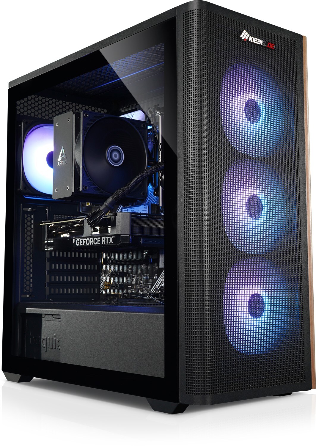 Gaming PC Wooden V AMD Ryzen 5 5500, 32GB DDR4, AMD Radeon RX 7600 8 GB, 1TB SSD, Windows 11 | 04260320419012