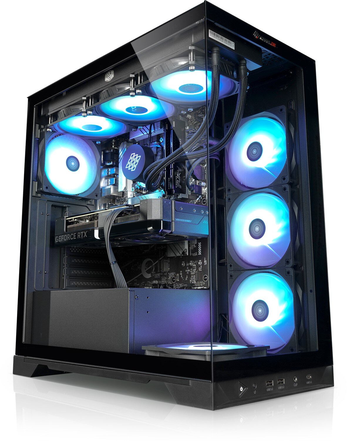Gaming PC Invader 14 Intel Core i9-14900KF, 64GB DDR4, NVIDIA RTX 5070 12 GB, 2TB SSD, WLAN, Windows 11