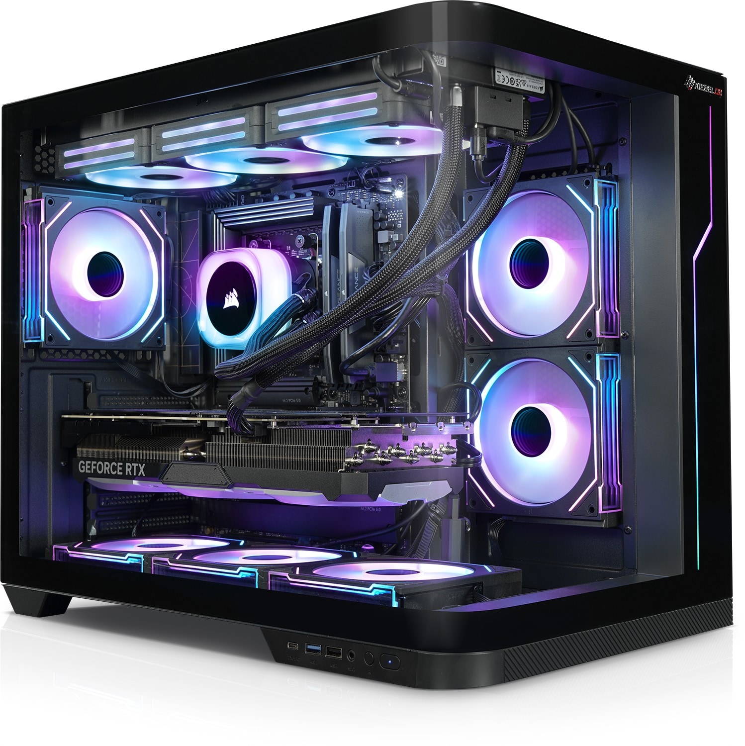 Gaming PC Panorama Curve V AMD Ryzen 9 5900XT, 64GB DDR4, NVIDIA RTX 5070 Ti 16 GB, 2TB SSD, Windows 11 - Bild 1