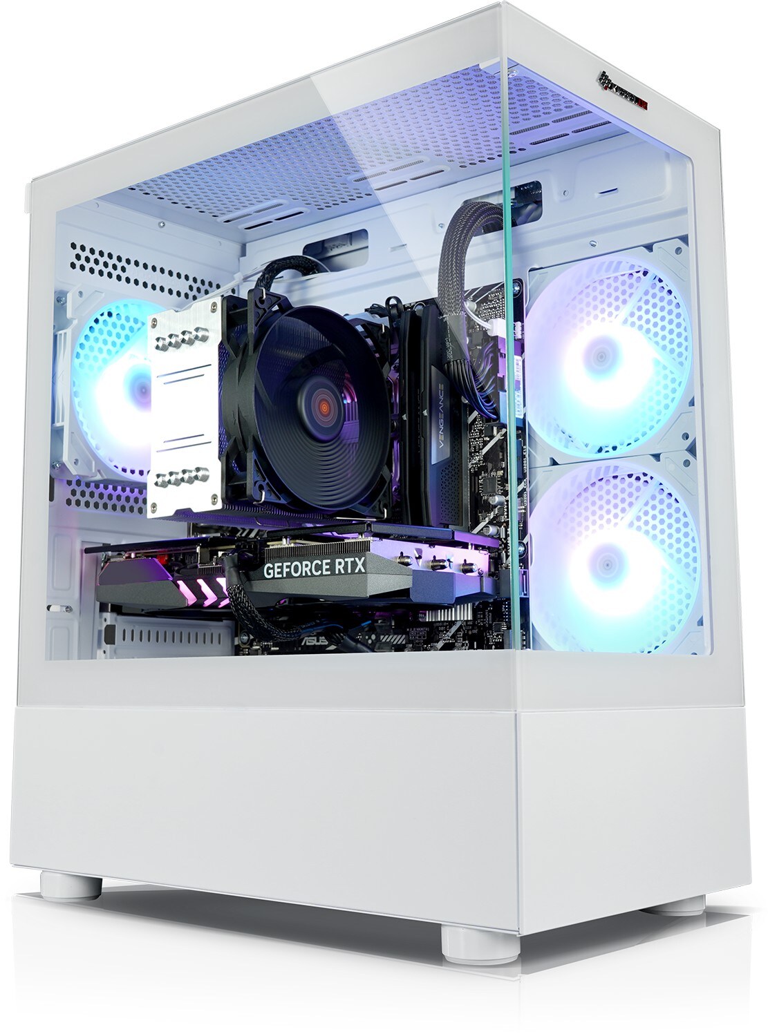 Gaming PC InvaderXS V AMD Ryzen 7 5700X, 32GB DDR4, AMD Radeon RX 7600 XT 16 GB, 2TB SSD, Windows 11