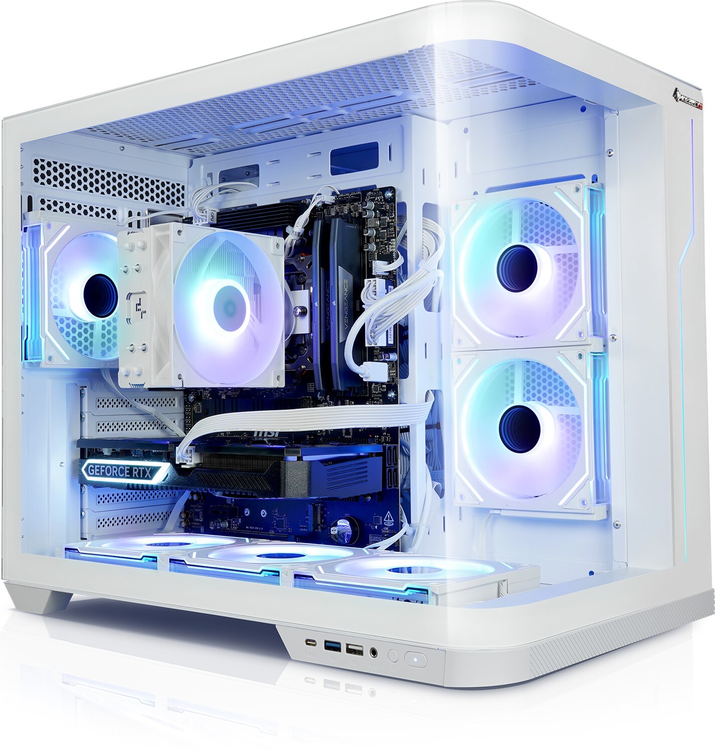 Gaming PC Panorama Curve VIII AMD Ryzen 7 8700F, 32GB DDR5, NVIDIA RTX 5070 12 GB, 1TB SSD, Windows 11 - Bild 1