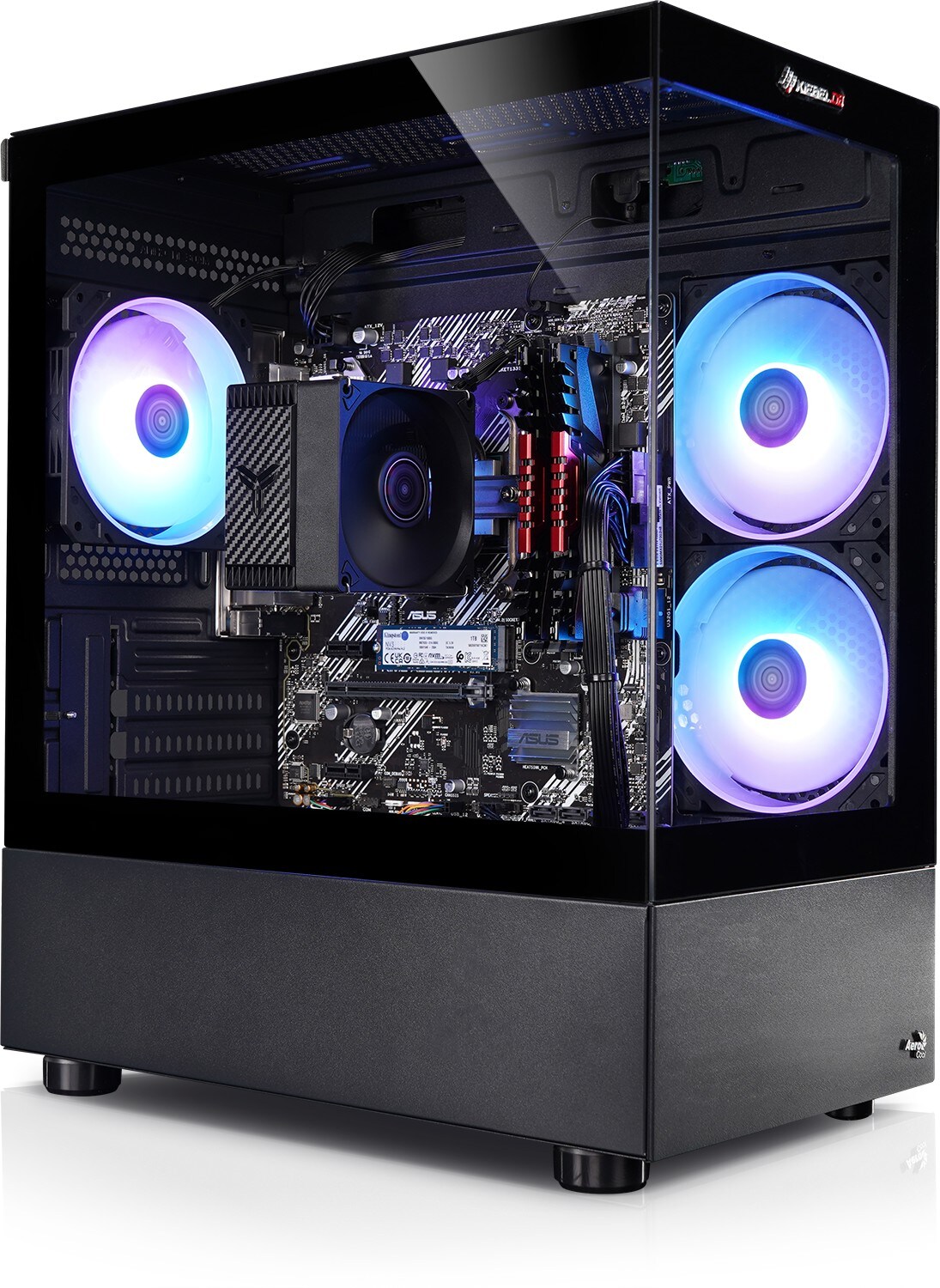 Gaming PC Speed V AMD Ryzen 7 5700G, 16GB DDR4, AMD Vega Grafik, 1TB SSD, WLAN, Windows 11