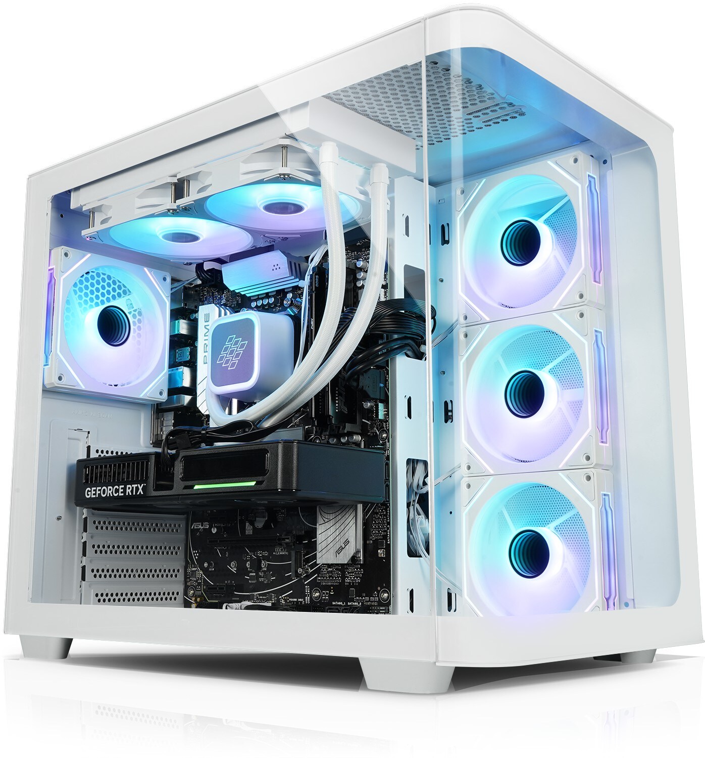 Gaming PC Curve AMD Ryzen 5 9600X, 32GB DDR5, NVIDIA RTX 5060 8 GB, 1TB SSD, Windows 11