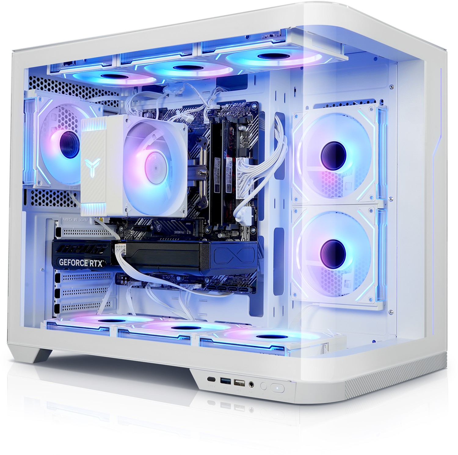 Gaming PC Panorama Curve V AMD Ryzen 7 5700X, 32GB DDR4, NVIDIA RTX 5070 12 GB, 1TB SSD, WLAN, Windows 11 - Bild 1