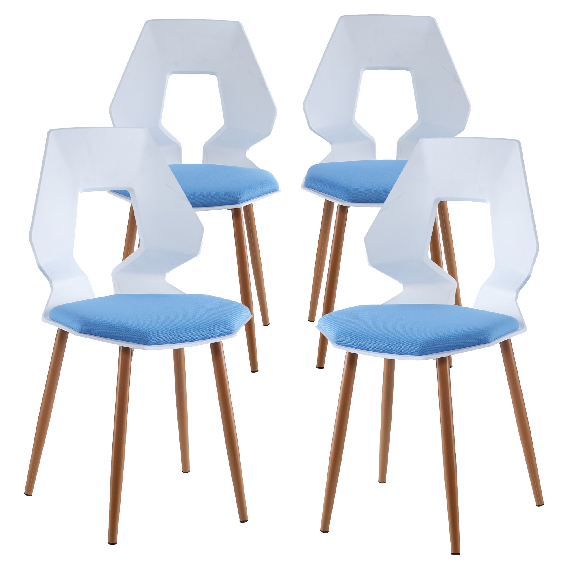 2er 4er Set Design St&uuml;hle Esszimmerst&uuml;hle K&uuml;chenst&uuml;hle Wohnzimmerstuhl B&uuml;rostuhl Kunststoff - Bild 1