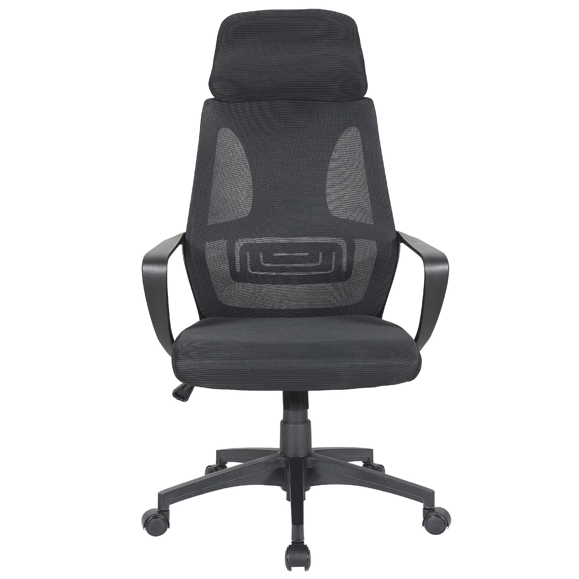 B&uuml;rostuhl mit Lordosenst&uuml;tze im Netzstoff-Design Schreibtischstuhl mit Wippfunktion ergonomischer Drehstuhl mit einer verstellbaren atmungsaktiven R&uuml;ckenlehne - Bild 1