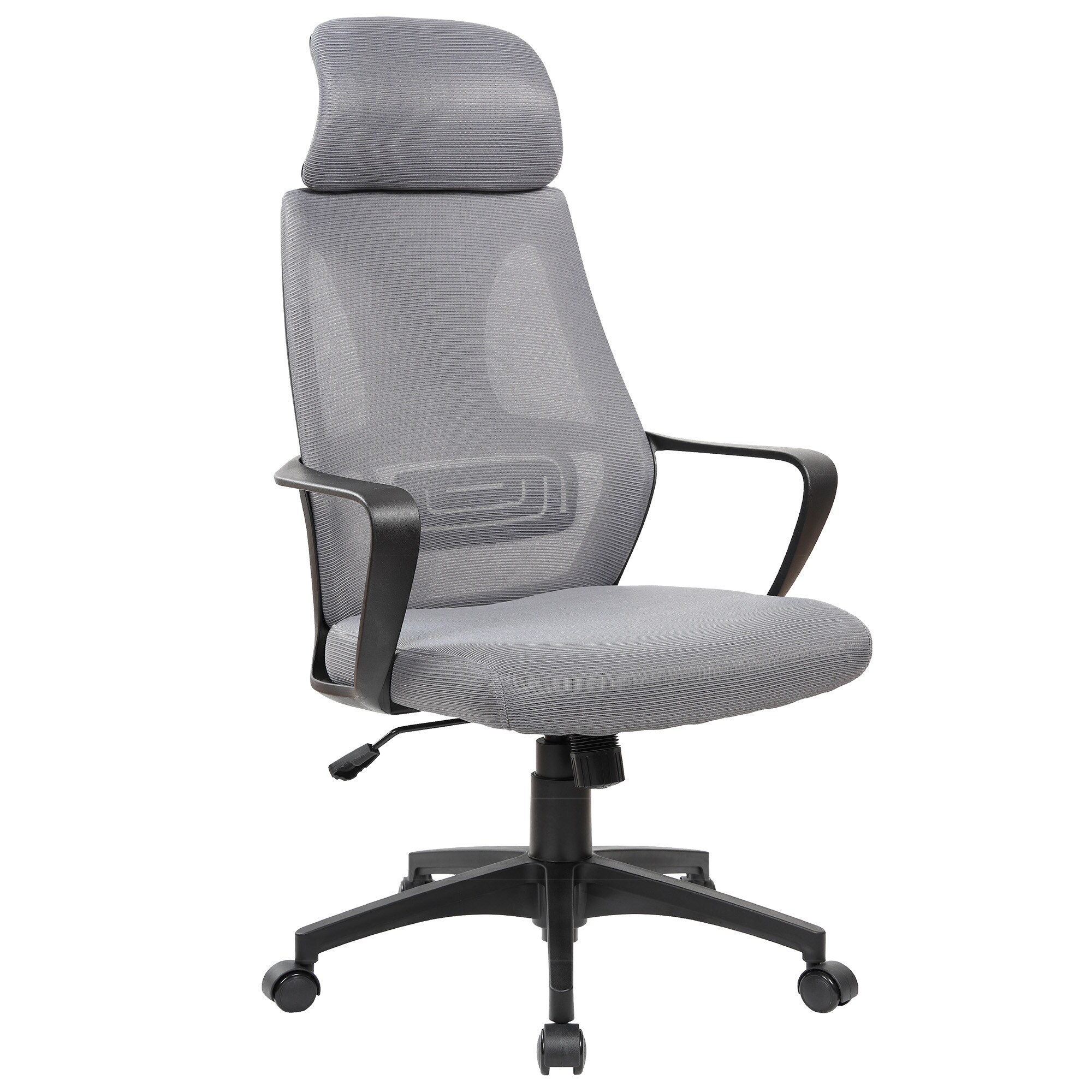 B&uuml;rostuhl mit Lordosenst&uuml;tze im Netzstoff-Design Schreibtischstuhl mit Wippfunktion ergonomischer Drehstuhl mit einer verstellbaren atmungsaktiven R&uuml;ckenlehne - Bild 1