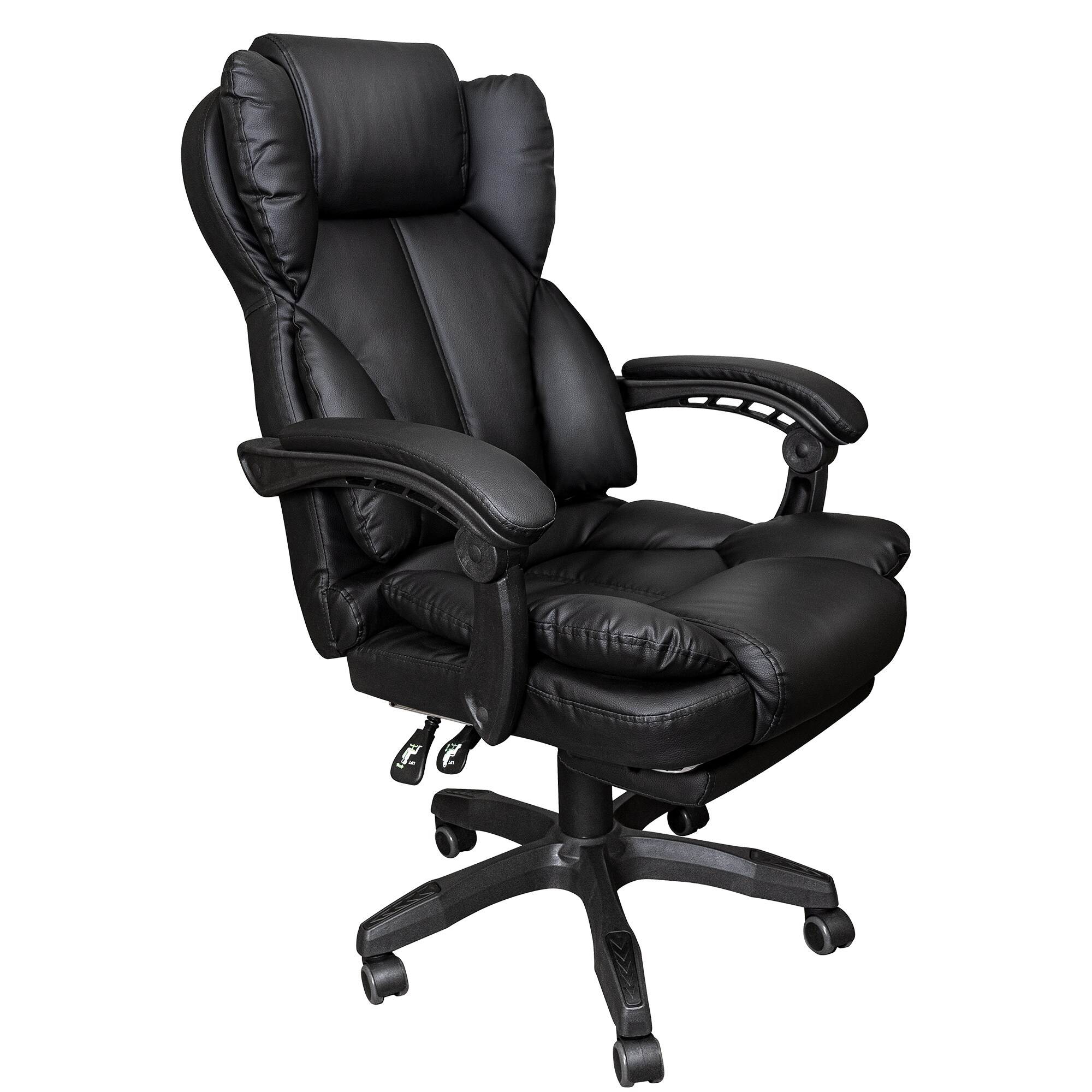 Schreibtischstuhl B&uuml;rostuhl Stoff Gamingstuhl Racing Chair Chefsessel mit Fu&szlig;st&uuml;tze - Bild 1