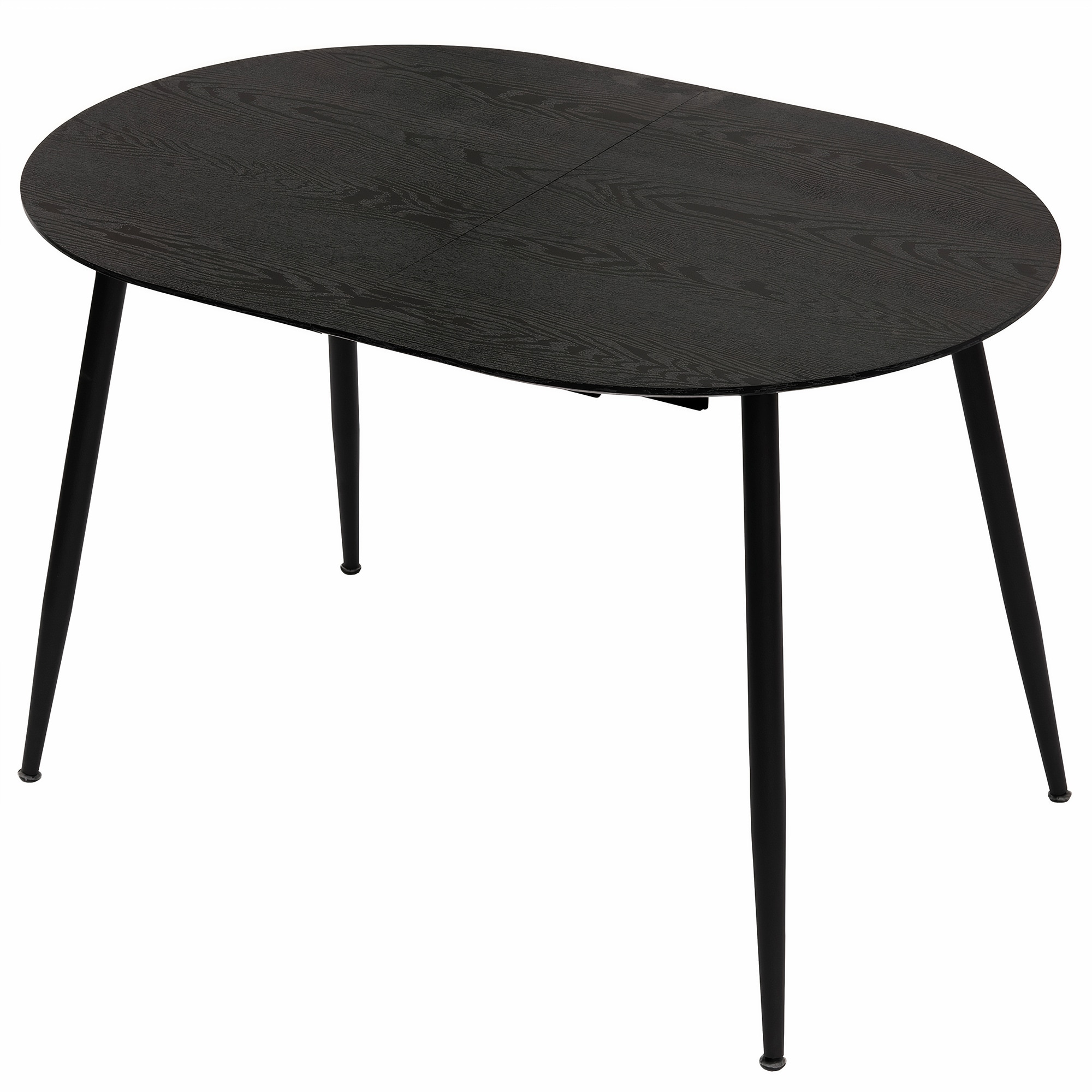 Esstisch Rodrigo ausziehbar 120-150-180 x 80 cm 4-10 Personen Ovaler K&uuml;chentisch mit Metallgestell f&uuml;r K&uuml;che, Esszimmer Holz Optik - Bild 1