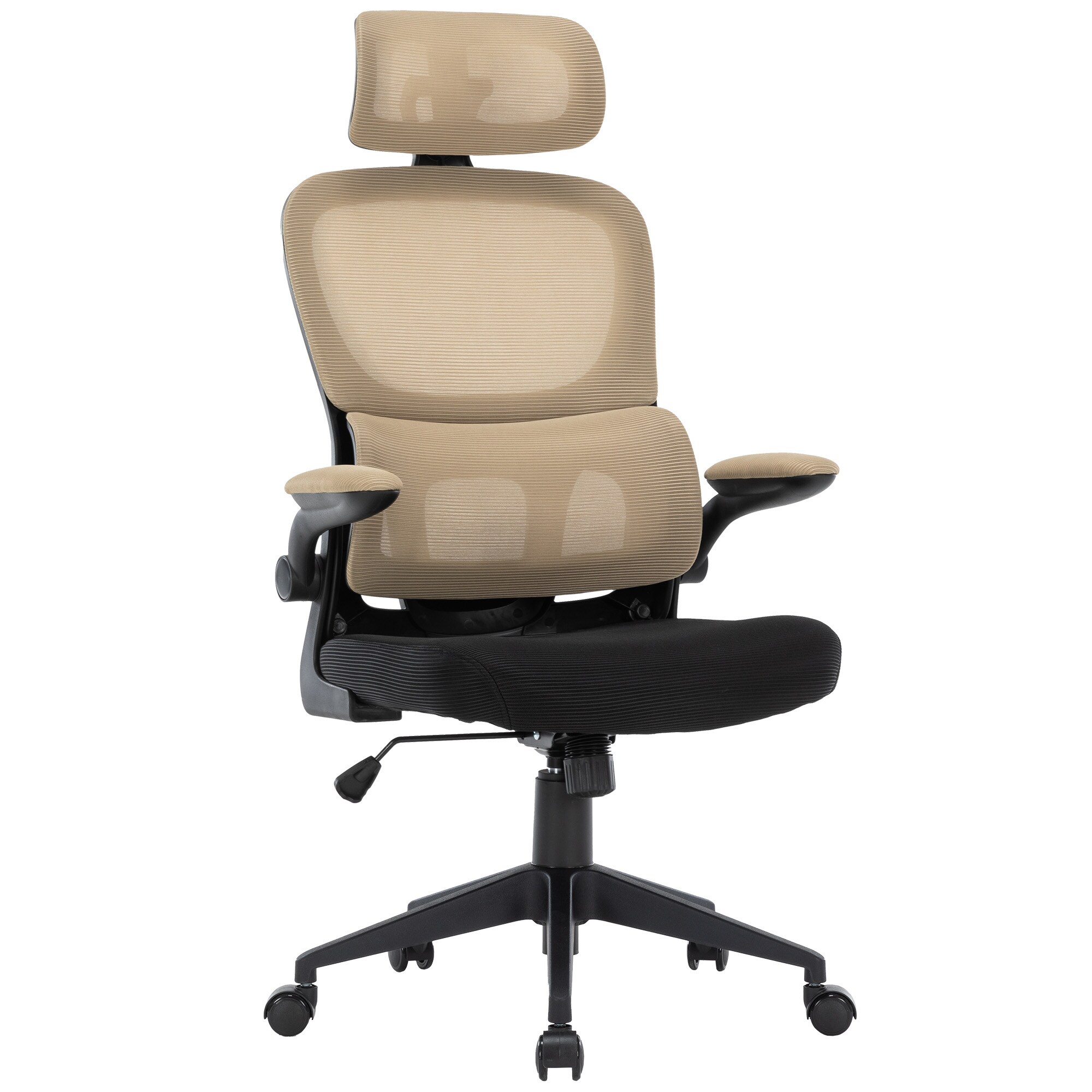 Flexibler B&uuml;rostuhl in moderner Mesh-Optik ergonomischer Schreibtischstuhl mit Nacken- und Lordosenst&uuml;tze Gamingstuhl mit atmungsaktiver Netzr&uuml;ckenlehne und Wippfunktion - Bild 1