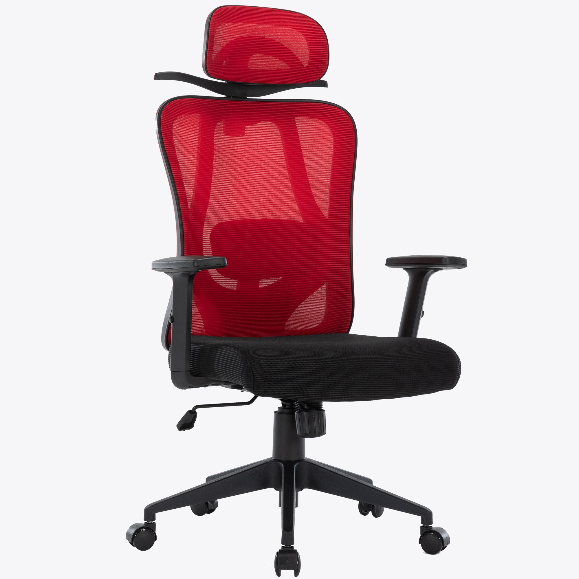 B&uuml;rostuhl mit platzsparendem Kleiderb&uuml;gel - ergonomischer Schreibtischstuhl mit Nacken- und Lordosenst&uuml;tze - komfortabler Gamingstuhl mit Netzr&uuml;ckenlehne und Wippfunktion - Bild 1