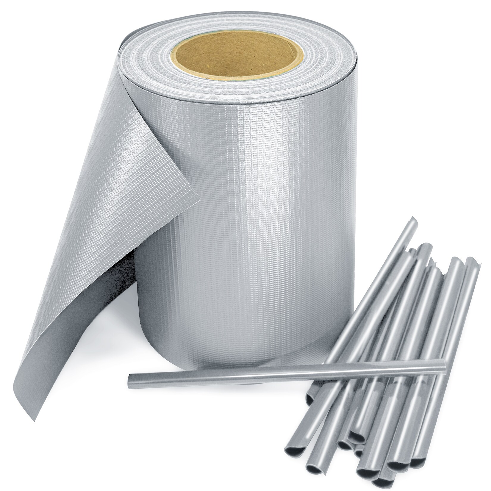 PVC Sichtschutz Streifen Privatsphäre Doppelstabmatten Zaun Folie inkl. 30 Befestigungsclips | 04250931578758