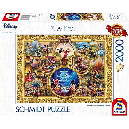 Schmidt Spiele Mickey & Minnie Disney Dreams Collection 2000 Teile Puzzle - Bild 1