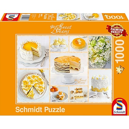 Schmidt Spiele Puzzle Strahlend gelbe Kaffeetafel 1000 Teile - Bild 1