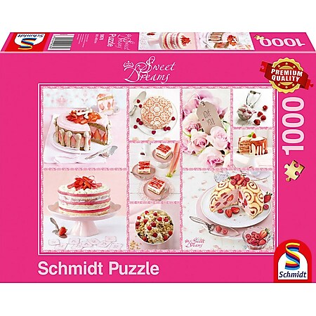 Schmidt Spiele Puzzle Rosa Tortenglück Sweet Dreams 1000 Teile - Bild 1