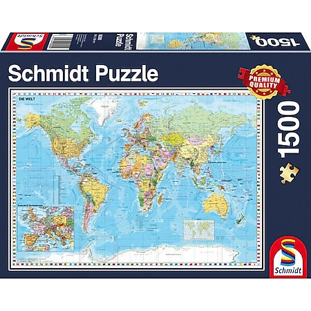 Schmidt Spiele Puzzle Die Welt 1500 Teile - Bild 1