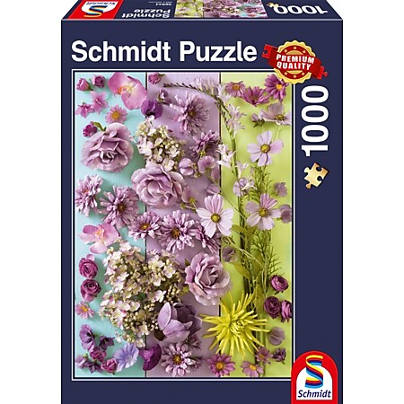 Schmidt Spiele Puzzle Violette Blüten 1000 Teile - Bild 1