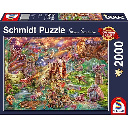 Schmidt Spiele Puzzle Schatz der Drachen 2000 Teile - Bild 1