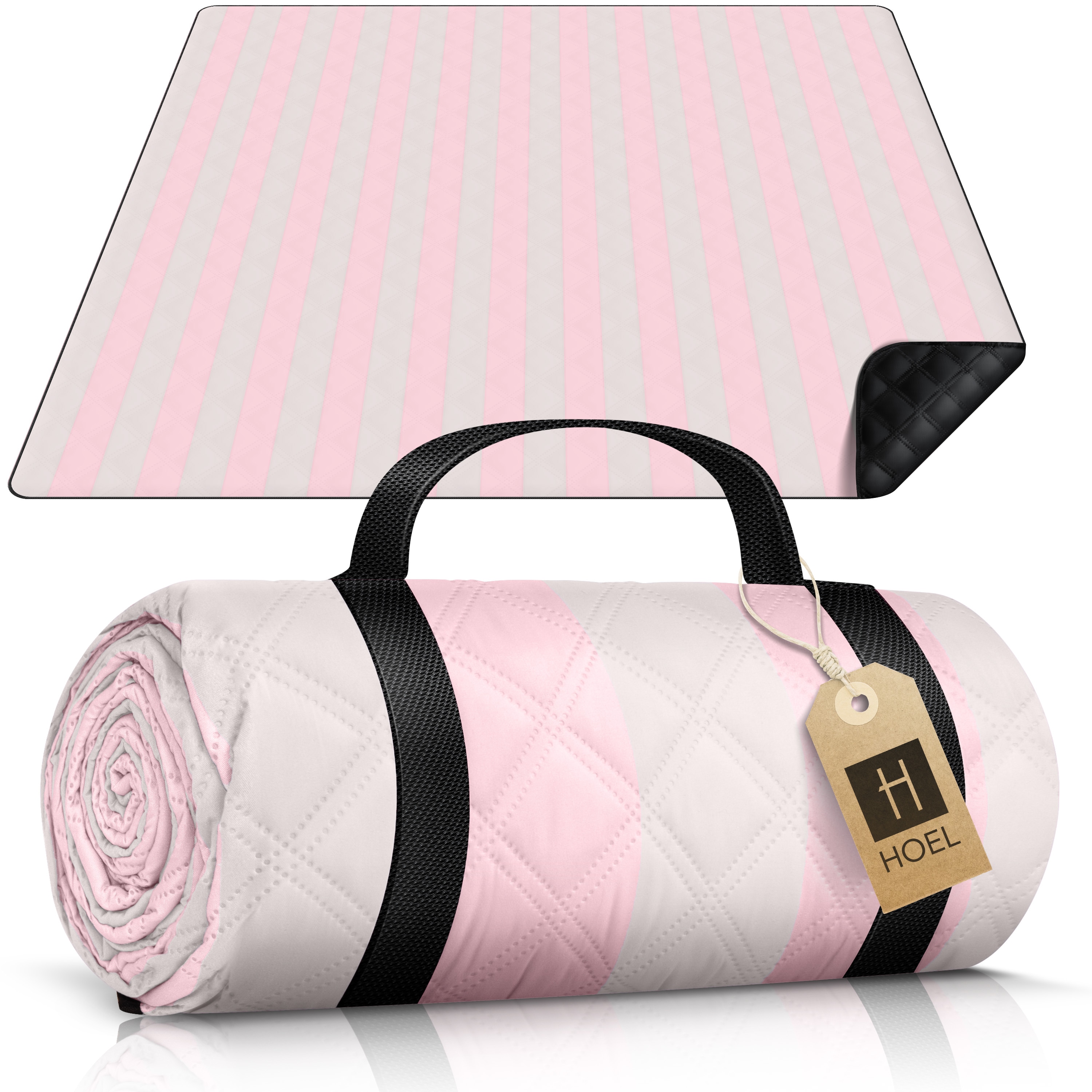 HOEL Picknickdecke Rosa-Ivory - Bild 1