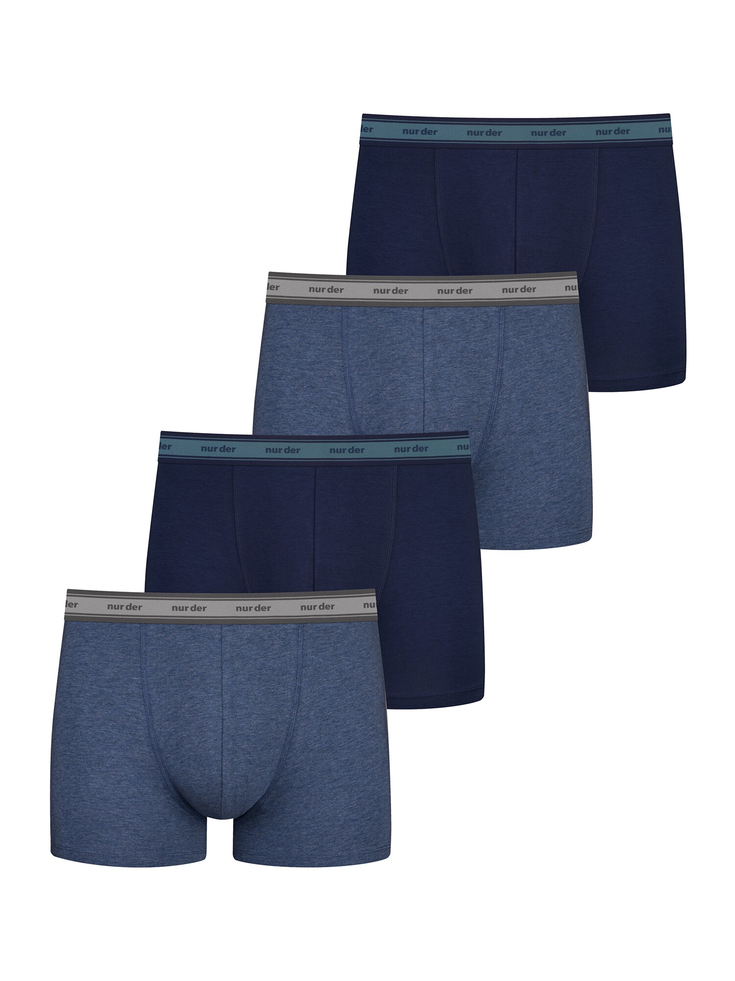 NUR DER Herren Retro Pants Boxer GOTS Organic Cotton 4er Pack - Bild 1