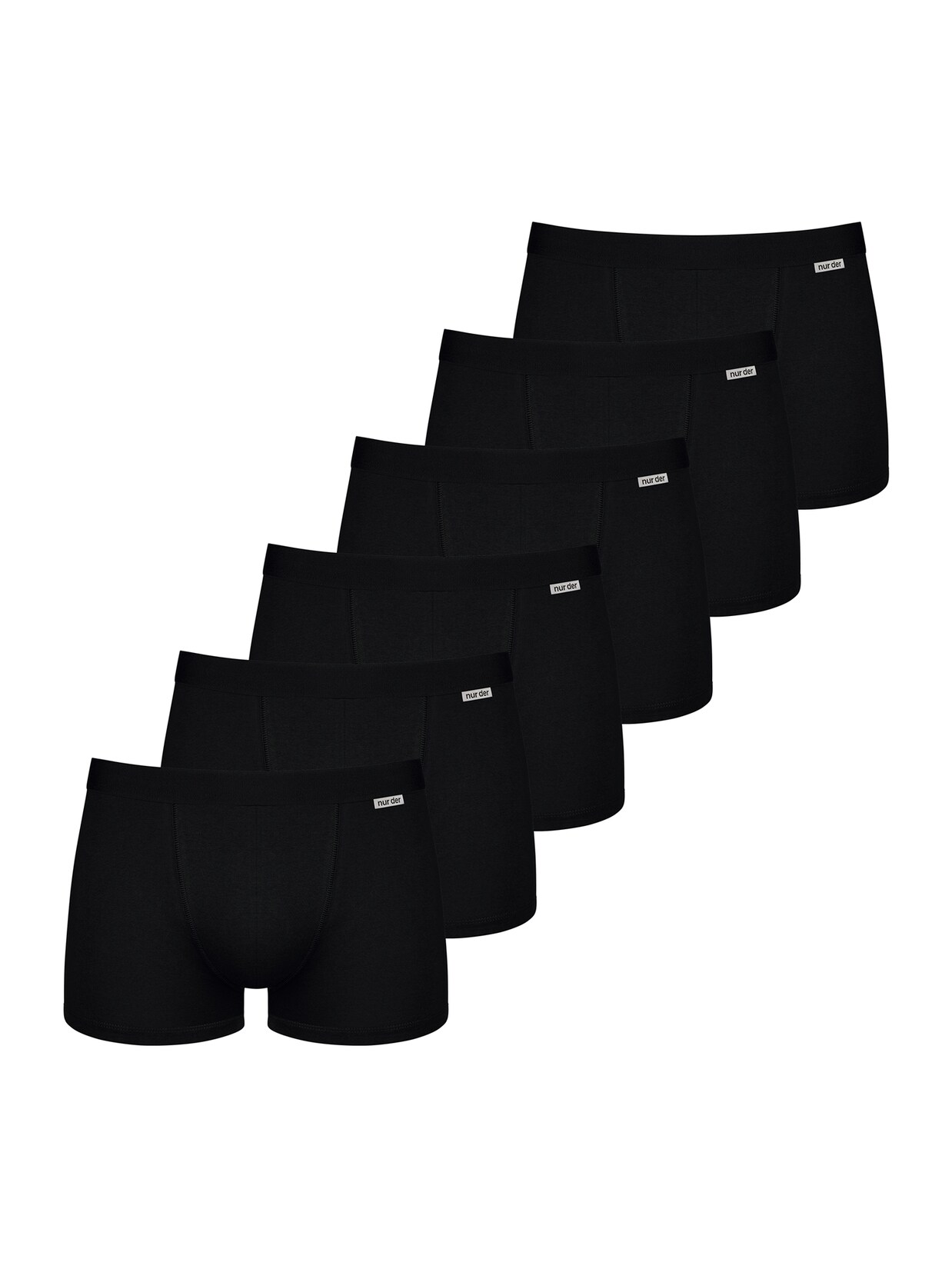 NUR DER Herren Retro Pants Boxer Cotton Stretch 6er Pack
