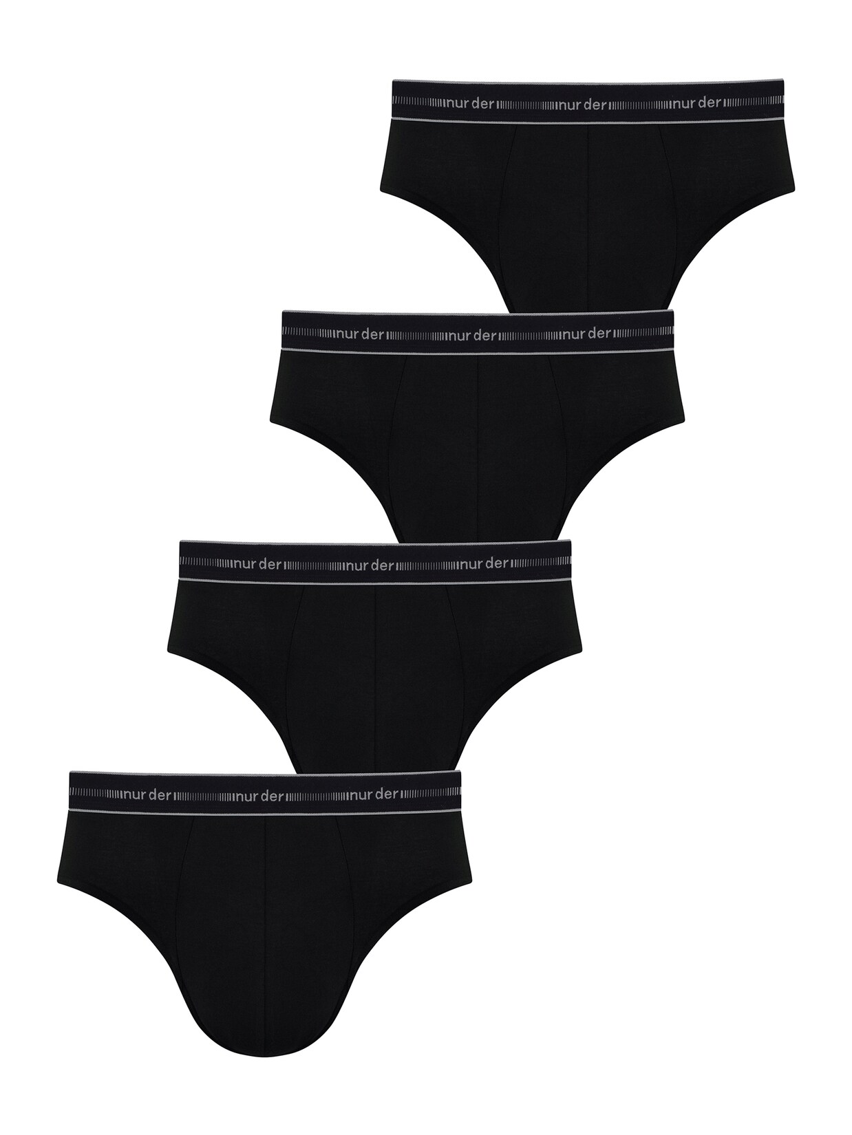 NUR DER Herren Slip 3D-Flex Classic 4er Pack