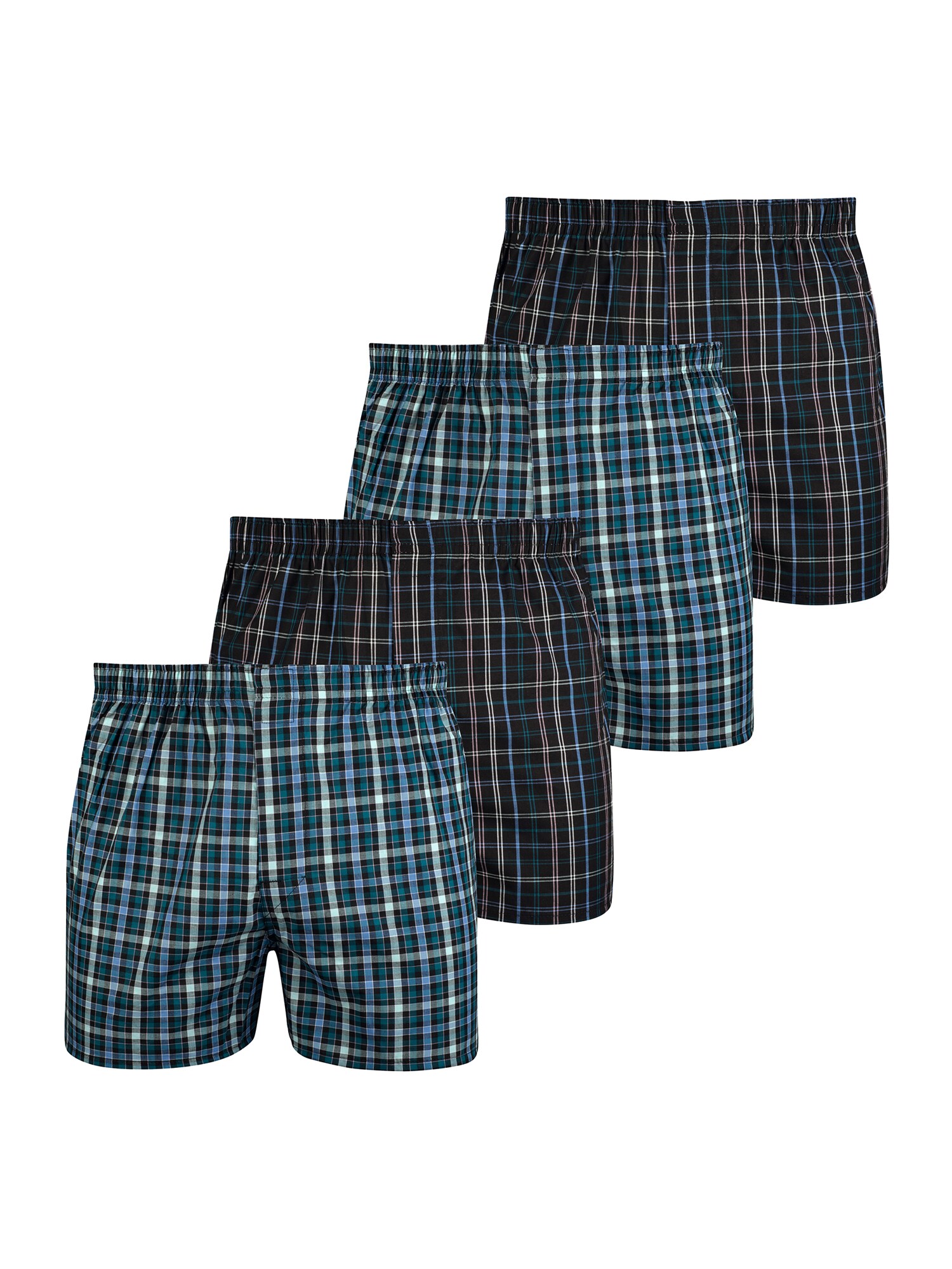 NUR DER Herren Boxer Webboxershorts Classic 4er Pack - Bild 1