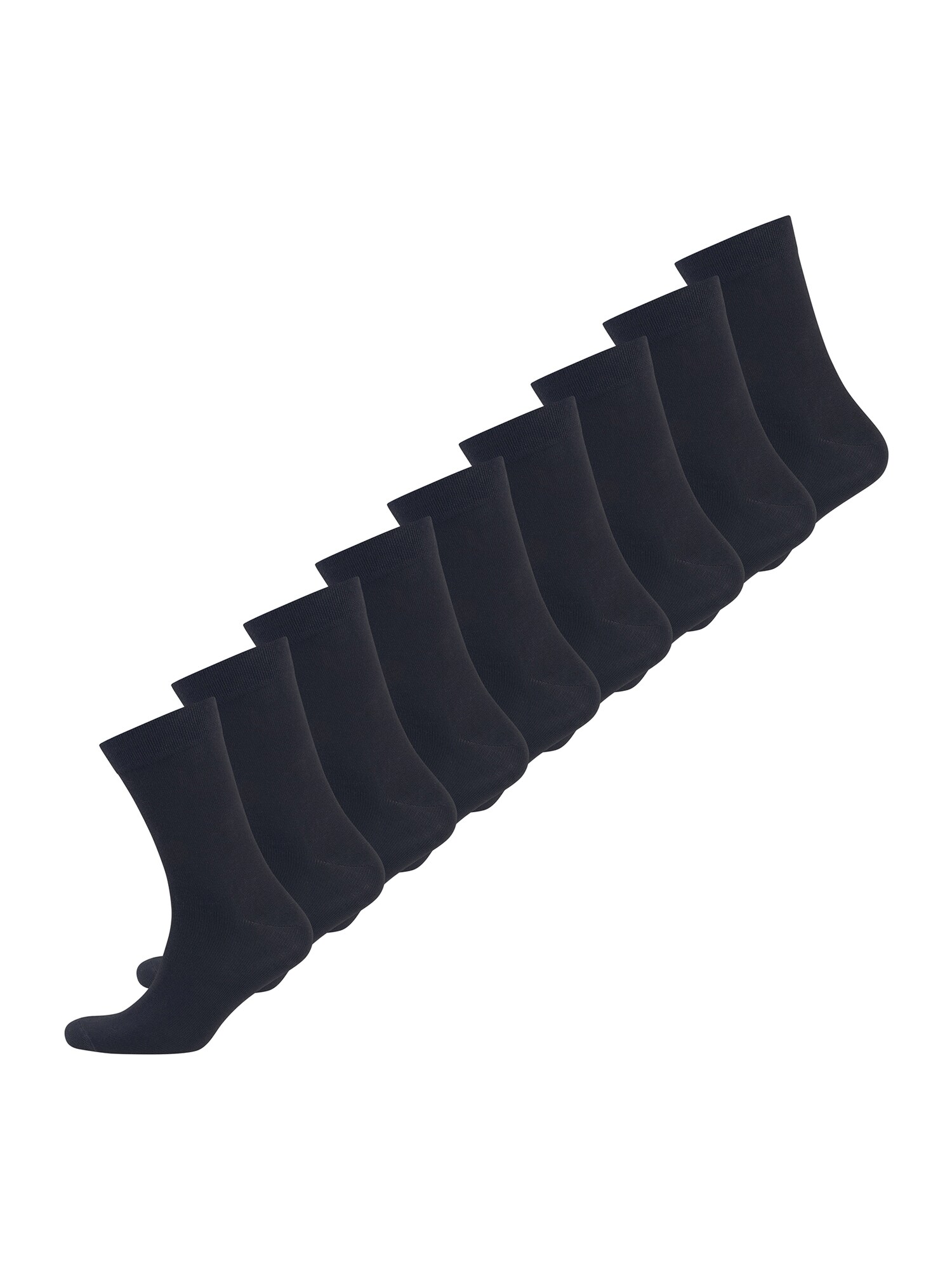 NUR DER Herren Basicsocken Ohne Gummi 9er Pack - Bild 1