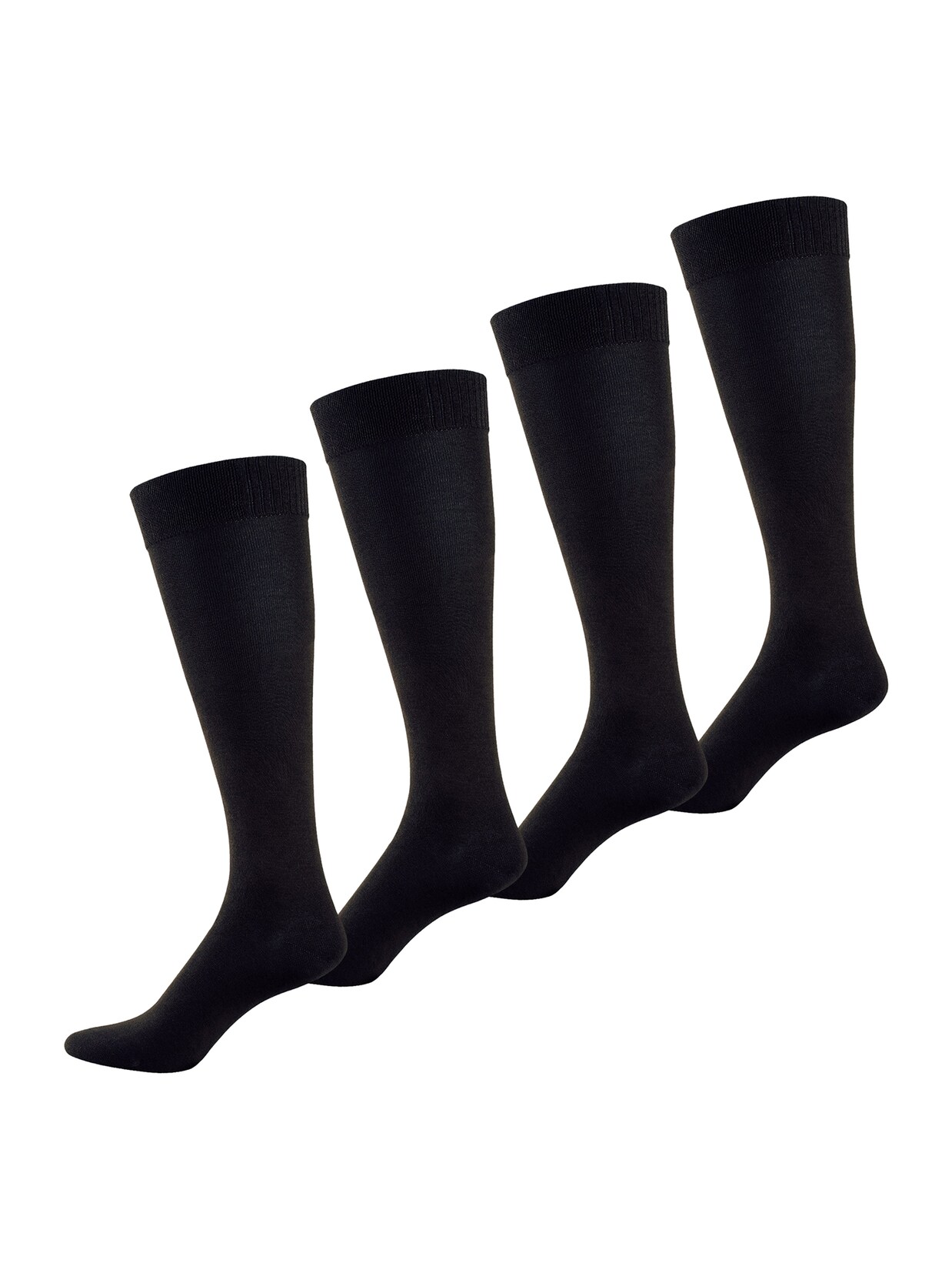 NUR DER Herren Kniestrümpfe Bambus* Knie 4er Pack