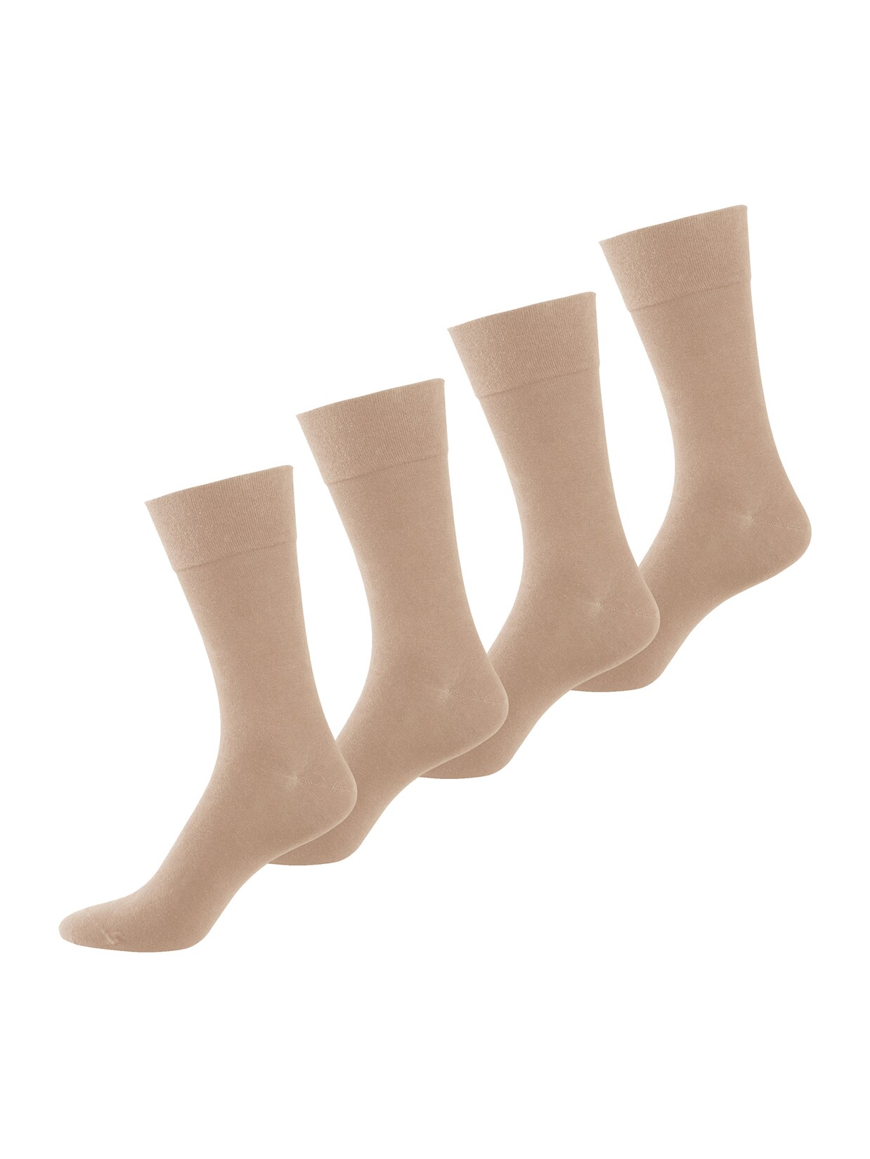 NUR DER Herren Basicsocken Baumwolle Komfort 4er Pack | 04251462350622