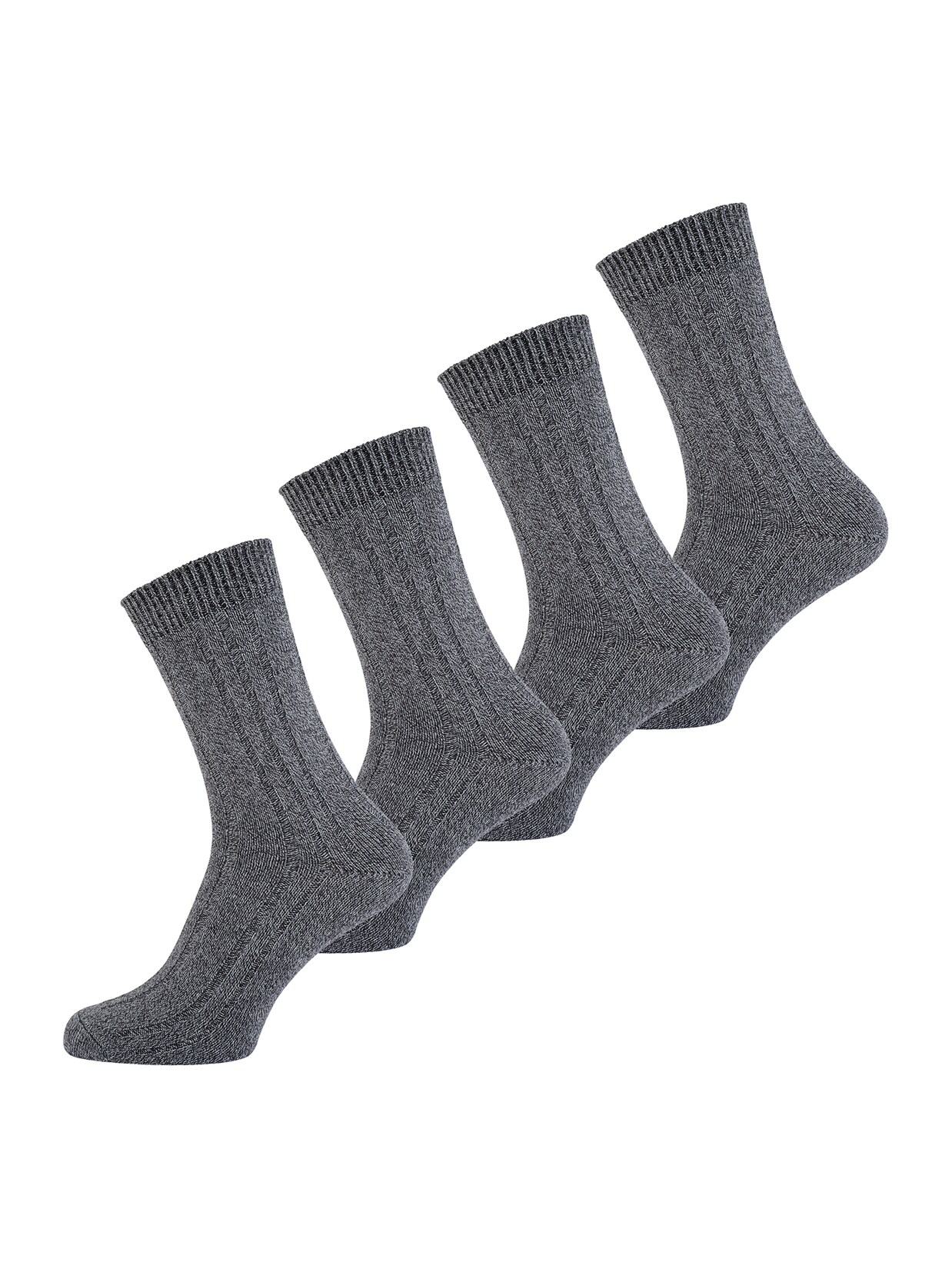 NUR DER Herren Basicsocken Bambus* Warme Socke 4er Pack