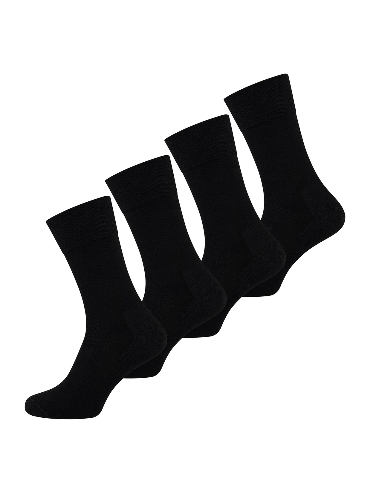 NUR DER Herren Basicsocken Weich & Haltbar Komfort 4er Pack | 04251462350806