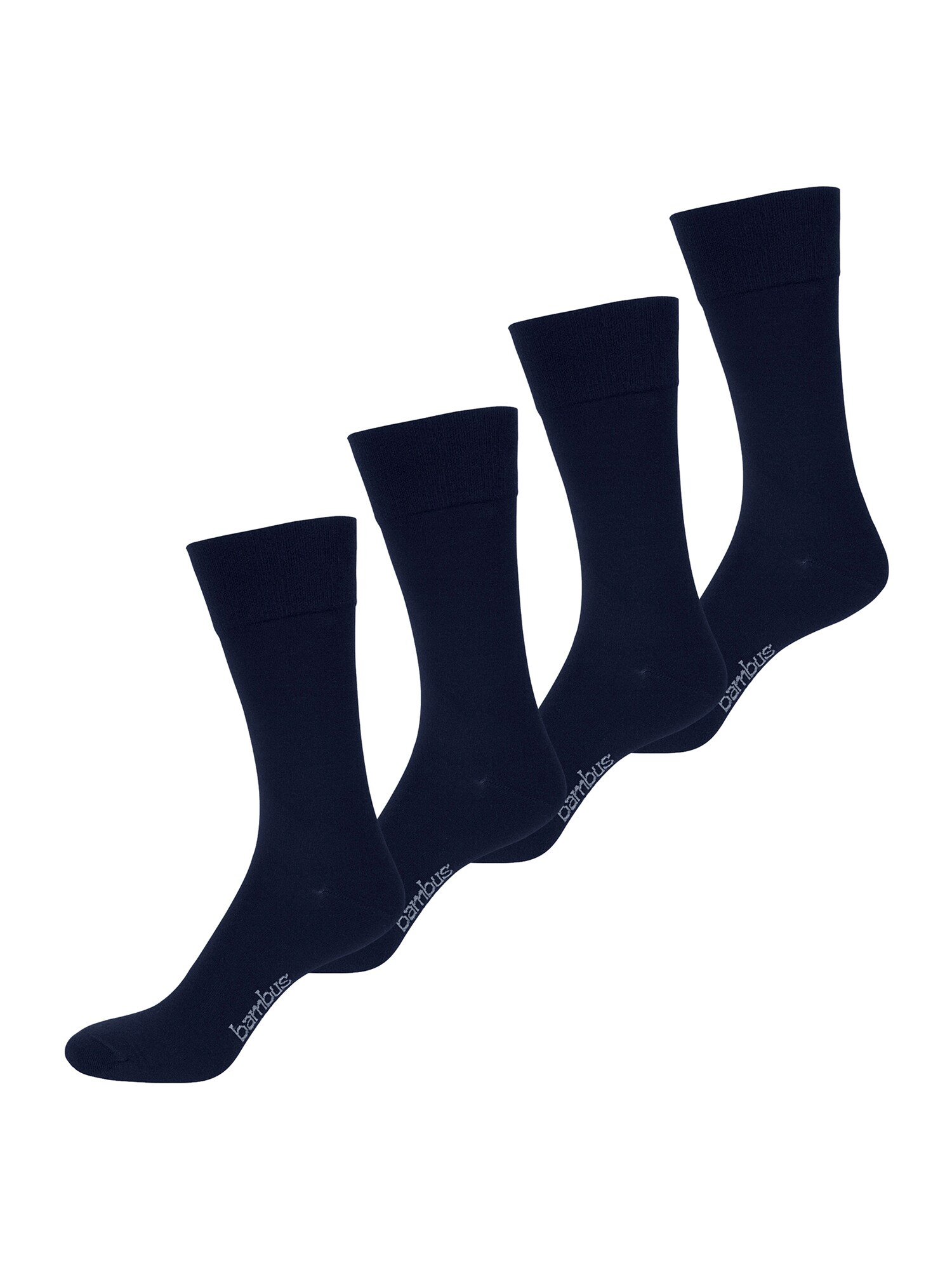 NUR DER Herren Basicsocken Bambus* Komfort 4er Pack - Bild 1