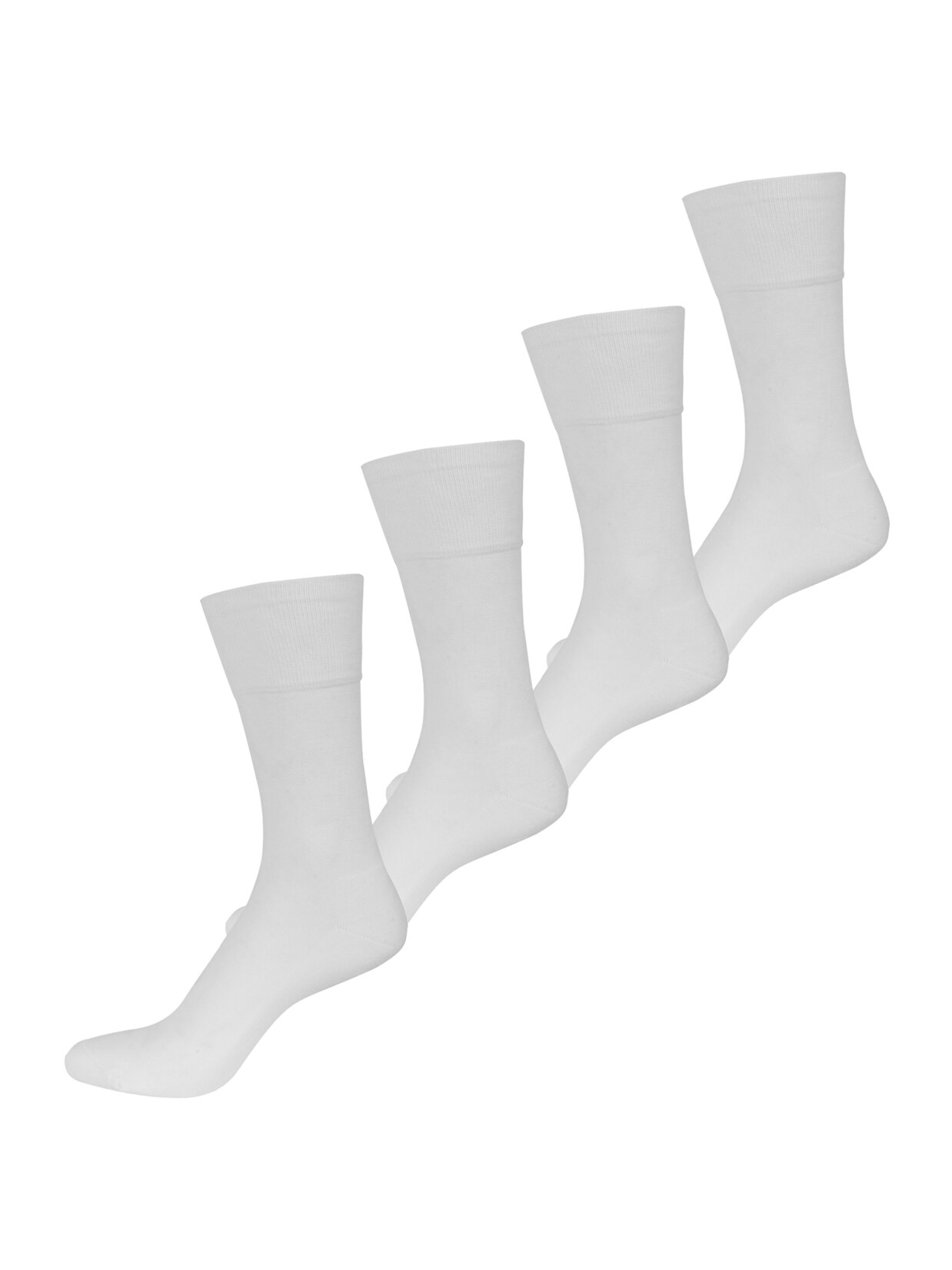 NUR DER Herren Basicsocken Baumwolle Aktiv 4er Pack