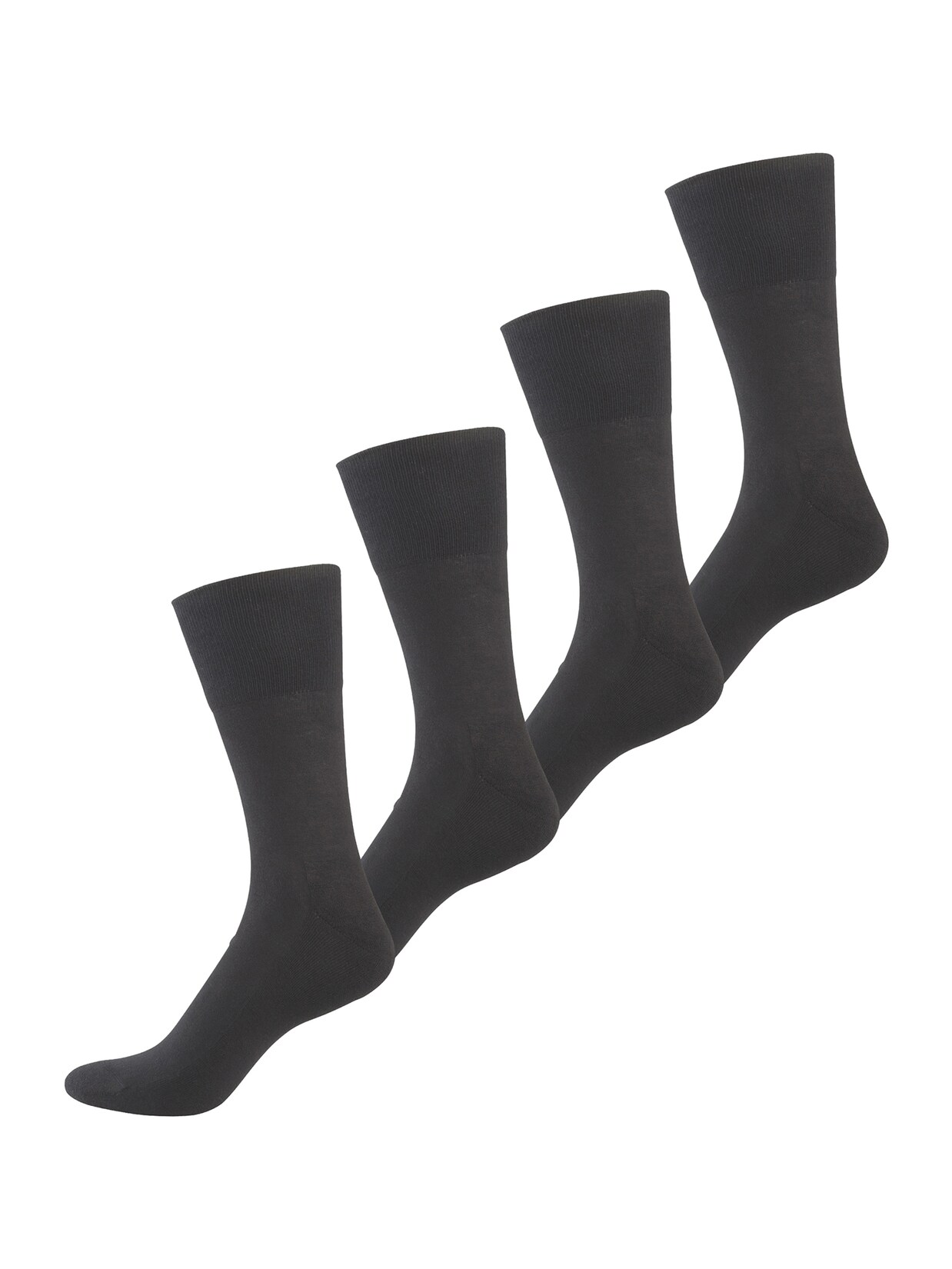 NUR DER Herren Basicsocken Baumwolle Aktiv 4er Pack