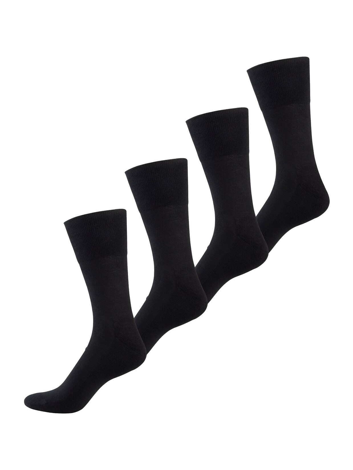 NUR DER Herren Basicsocken Baumwolle Aktiv 4er Pack