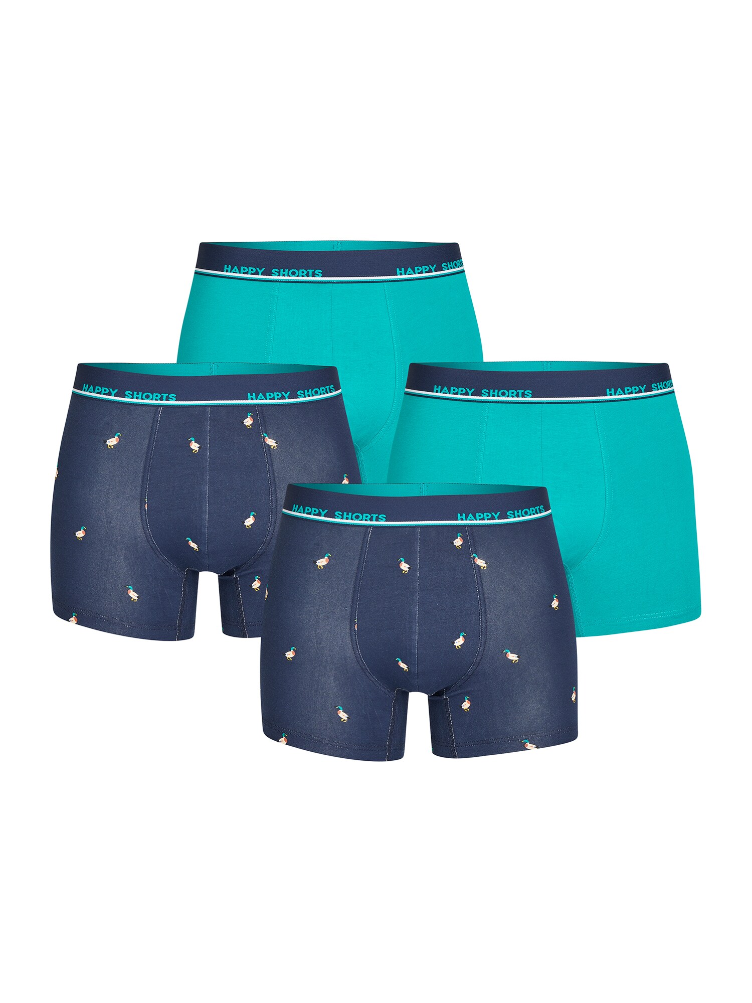Happy Shorts Herren Boxer Duck 4er Pack - Bild 1
