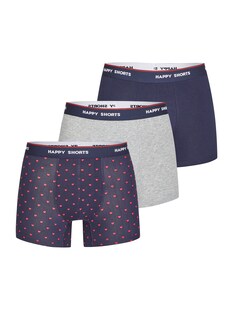 Happy Shorts Herren Retro Boxer Red Heart 3er Pack - Bild 1