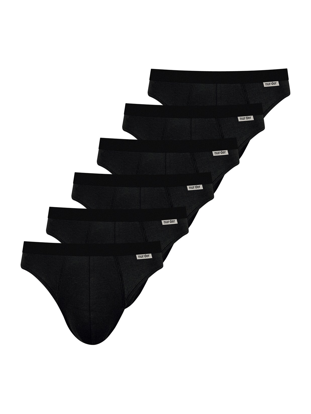 NUR DER Herren Slip Cotton Stretch 6er Pack