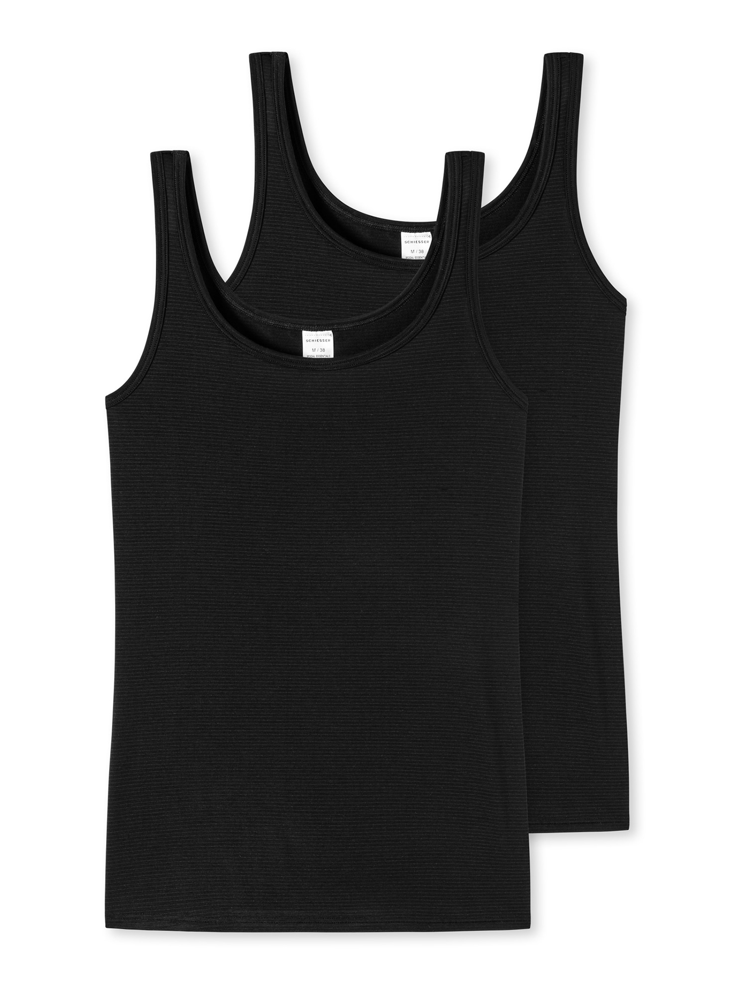 Schiesser Damen Tr&auml;gertop (Tops) 2er-Pack Modal Essentials 2er Pack - Bild 1